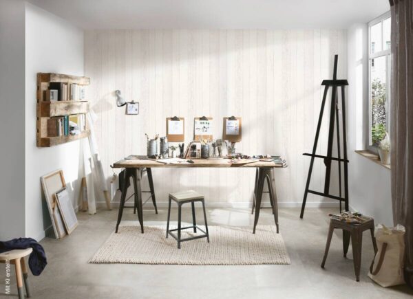 A.S.Creation Vliestapete Best of Woodn Stone 2nd Edition Holzoptik weiß B/L: ca. 53x1005 cm – Bild 5