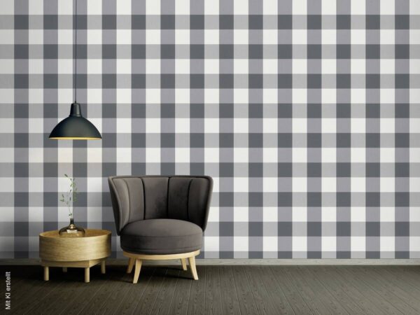 A.S.Creation Vliestapete Black u.White Rauten grau B/L: ca. 53x1005 cm – Bild 3