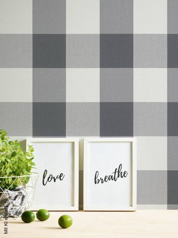 A.S.Creation Vliestapete Black u.White Rauten grau B/L: ca. 53x1005 cm – Bild 5