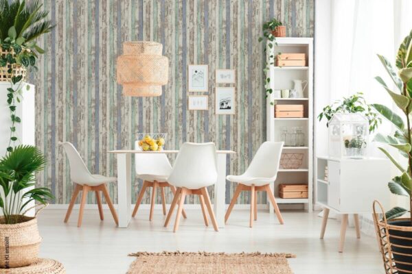 A.S.Creation Vliestapete Elements Holzoptik blau B/L: ca. 53x1005 cm – Bild 5