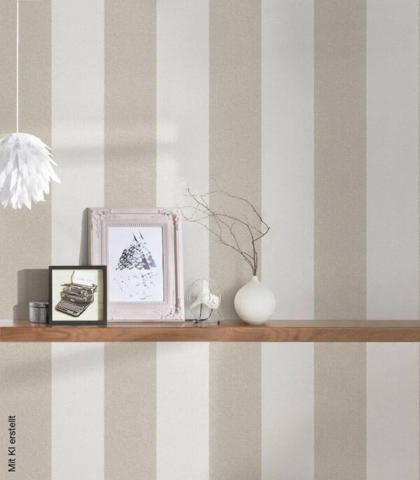 A.S.Creation Vliestapete New Elegance Streifen beige B/L: ca. 53x1005 cm – Bild 2