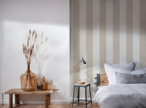 A.S.Creation Vliestapete New Elegance Streifen beige B/L: ca. 53x1005 cm – Bild 3