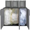 ArtPlast Mülltrennungsschrank Free grau Kunststoff B/H/T: ca. 102x84x37 cm – Bild 2