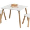 Zeller Kindertisch mit 2 Stühlen Scandi weiß Kiefer Zeller Kindertisch mit 2 Stühlen Scandi weiß Kiefer – Bild 2