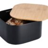 Zeller Brotkasten schwarz Stahl B/H/L: ca. 27x15x27 cm – Bild 2