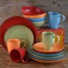 CreaTable Kombiservice NATURE bunt Steinzeug 16 tlg. – Bild 4