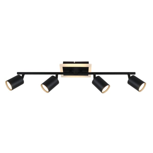 POCOline LED-Spot 4-flg. Akshan schwarz Metall B/H: ca. 73x10 cm 4 Brennstellen – Bild 5
