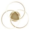 GLOBO Deckenleuchte gold Acryl Aluminium Metall B/H/T: ca. 57,5x20x60 cm 1 Brennstellen – Bild 3