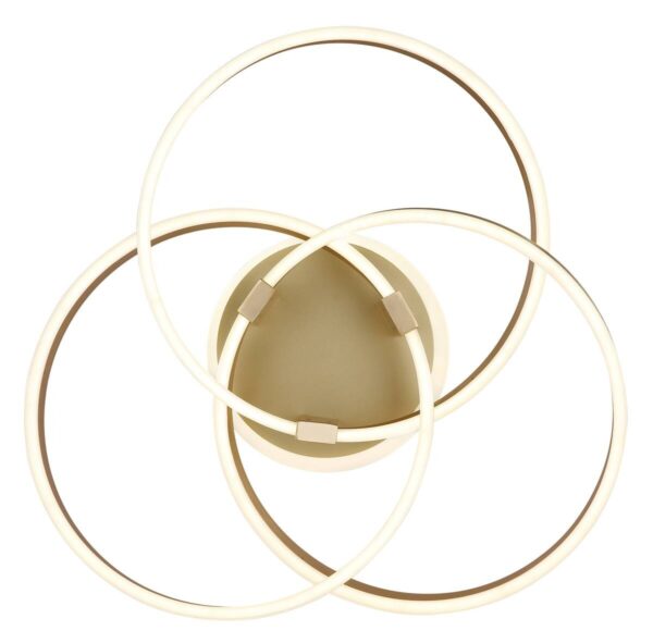 GLOBO Deckenleuchte gold Acryl Aluminium Metall B/H/T: ca. 57,5x20x60 cm 1 Brennstellen – Bild 3
