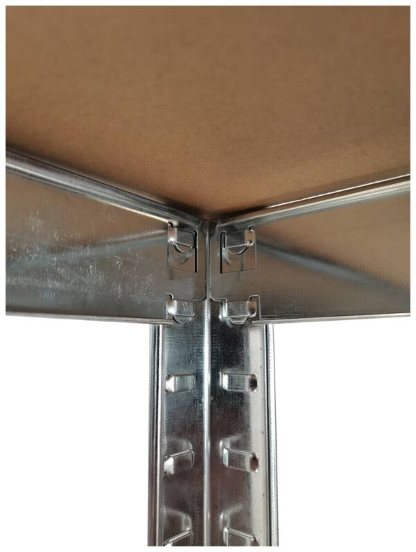Schwerlaststeckregal 2er-Set verzinkt B/H/T: ca. 200x200x60 cm – Bild 3