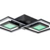 Nolo Deckenleuchte Kenny schwarz Metall B/H/L: ca. 35x6x64 cm – Bild 3