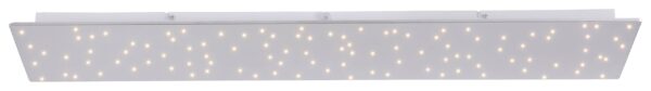 Just Light LED-Deckenleuchte SPARKLE 14672-55 stahlfarbig Metall B/H/T: ca. 25x4x100 cm 1 Brennstellen – Bild 4