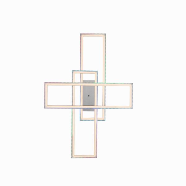 Just Light LED-Deckenleuchte FELIX60 14637-55 stahlfarbig weiß Kunststoff Stahl B/H/T: ca. 101x6,9x71 cm 2 Brennstellen Just Light LED-Deckenleuchte FELIX60 14637-55 stahlfarbig weiß Kunststoff Stahl B/H/T: ca. 101x6,9x71 cm 2 Brennstellen – Bild 3