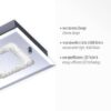 Just Light LED-Deckenleuchte LISA 11571-17 Chrom klar Glas Metall B/H/T: ca. 20x5,8x36 cm 2 Brennstellen – Bild 2
