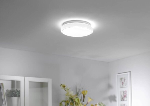 Just Light LED-Deckenleuchte JUPI 14742-16 weiß Kunststoff H/D: ca. 8,5x35 cm 1 Brennstellen – Bild 5