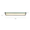 Just Light LED-Deckenleuchte MARIO 11622-18 schwarz weiß Kunststoff Metall B/H/T: ca. 25x7,1x100 cm 2 Brennstellen – Bild 5