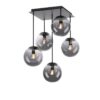 Just Light Deckenleuchte BIG WIDOW 14602-18 schwarz Rauchglas Metall B/H: ca. 39x58,5 cm E14 5 Brennstellen – Bild 4