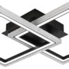 Nolo Deckenleuchte Christina schwarz Metall Kunststoff B/H/L: ca. 35x6,5x57 cm – Bild 3