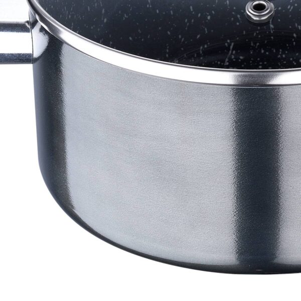 SAN IGNACIO Kochgeschirrset Soria schwarz Aluminium 4 tlg. – Bild 4