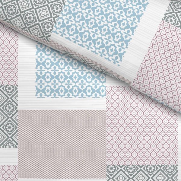 Baumwoll Bettwäsche Cotton touch grau Baumwolle B/L: ca. 135x200 cm – Bild 5
