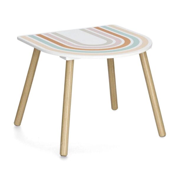 Zeller Kindertisch mit 2 Stühlen Rainbow bunt Kiefer B/H/T: ca. 55x55x45 cm – Bild 4
