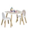 Zeller Kindertisch mit 2 Stühlen Rainbow bunt Kiefer B/H/T: ca. 55x55x45 cm – Bild 5