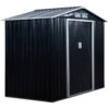 Outsunny Gartenhaus grau B/H/L: ca. 130x185x213 cm – Bild 4