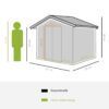 Outsunny Gartenhaus grau B/H/L: ca. 195x192x277 cm Outsunny Gartenhaus grau B/H/L: ca. 195x192x277 cm – Bild 3