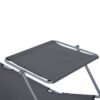 Outsunny Sonnenliege grau Metall B/H/L: ca. 58x36x187 cm – Bild 2