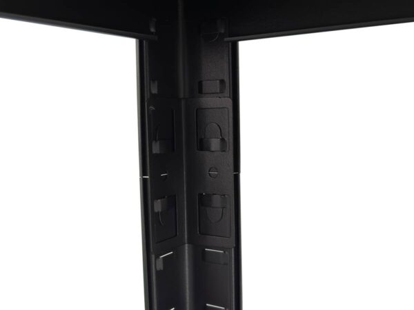 Schwerlaststeckregal schwarz B/H/T: ca. 75x150x30 cm – Bild 3