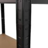 Schwerlaststeckregal schwarz B/H/T: ca. 75x150x30 cm – Bild 5