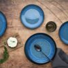 CreaTable Tafelservice Nordic Fjord Blue blau Steinzeug 18 tlg. – Bild 5