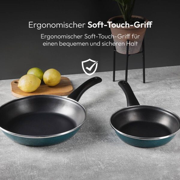 BERGNER Pfannenset Classique grün Aluminium 6 tlg. BERGNER Pfannenset Classique grün Aluminium 6 tlg. – Bild 2