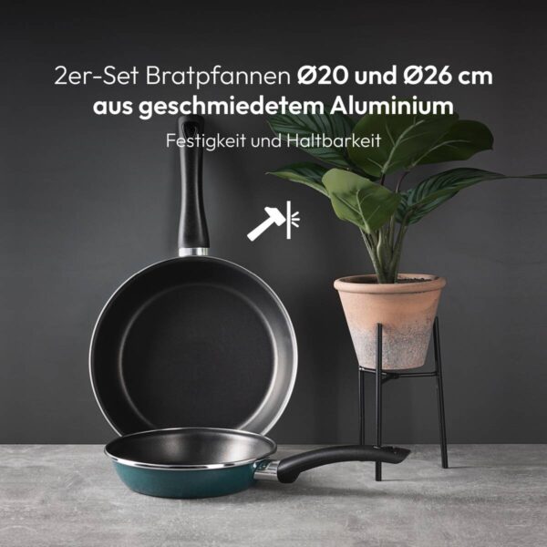 BERGNER Pfannenset Classique grün Aluminium 6 tlg. BERGNER Pfannenset Classique grün Aluminium 6 tlg. – Bild 3