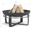 CookKing Feuerschale Viking 60 schwarz Stahl B/H/T: ca. 60x36x60 cm – Bild 5