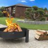 CookKing Feuerschale Haiti schwarz Stahl B/H/T: ca. 68x30x68 cm – Bild 2