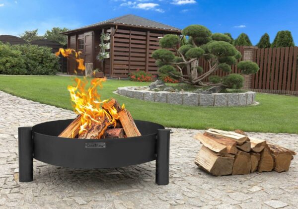 CookKing Feuerschale Haiti schwarz Stahl B/H/T: ca. 68x30x68 cm – Bild 2