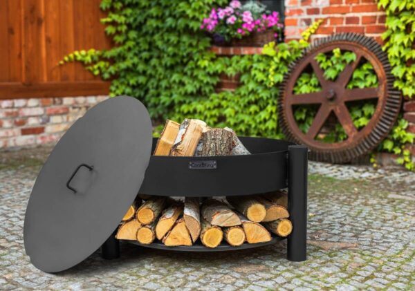 CookKing Deckel für Feuerschale schwarz Stahl B/T: ca. 82x82 cm – Bild 2