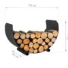 CookKing Kaminholzregal Turyn 70 schwarz B/H/T: ca. 70x45x36 cm CookKing Kaminholzregal Turyn 70 schwarz B/H/T: ca. 70x45x36 cm – Bild 3