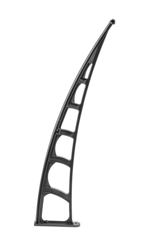 Brosplast Vordach schwarz B/H/L: ca. 240x23x105 cm – Bild 2