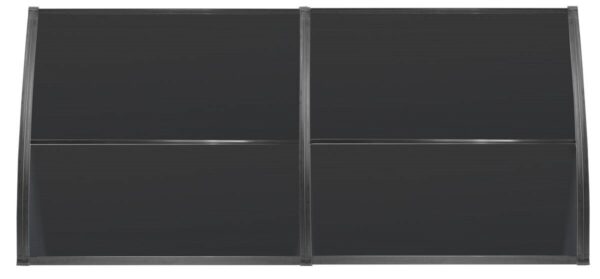 Brosplast Vordach schwarz B/H/L: ca. 240x23x105 cm – Bild 5