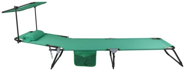 VCM Sonnenliege Bindox grün Stahl B/H/L: ca. 55x24x185 cm – Bild 5