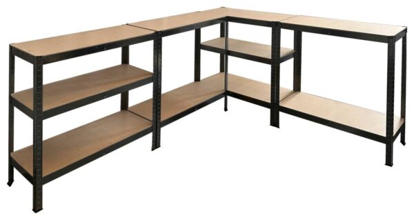 Schwerlastregal 2erSet schwarz B/H/T: ca. 200x200x60 cm – Bild 4