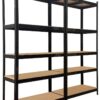 Schwerlastregal 2erSet schwarz B/H/T: ca. 200x200x60 cm – Bild 5