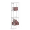Standregal weiß MDF B/H/L: ca. 22x92x22 cm – Bild 3