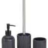 Axentia Seifenspender Tokio mattschwarz Glas B/H: ca. 7x19 cm – Bild 2
