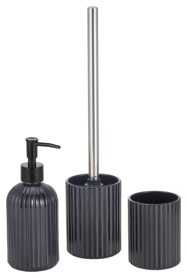 Axentia WC-Garnitur Tokio anthrazit Rauchglas – Bild 2