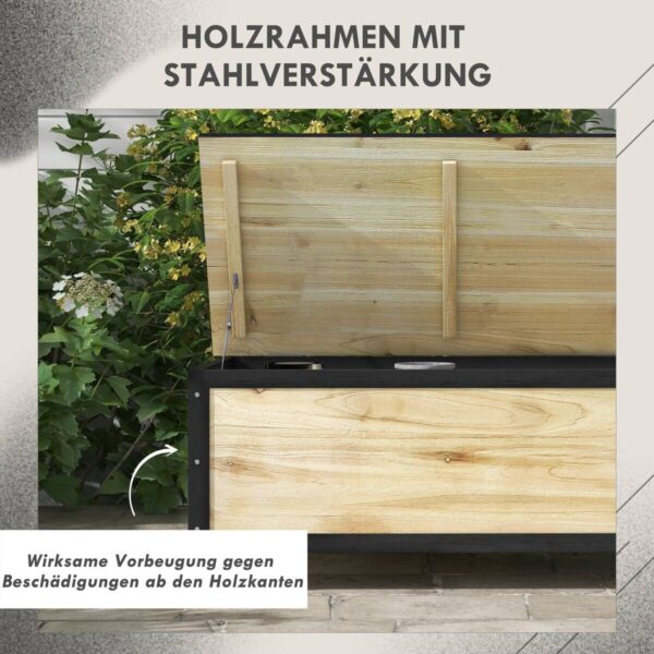Outsunny Aufbewahrungsbox natur Polypropylen B/H/L: ca. 50x100x43 cm Outsunny Aufbewahrungsbox natur Polypropylen B/H/L: ca. 50x100x43 cm – Bild 3