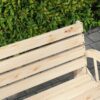 Outsunny Gartenbank natur Holz B/H/L: ca. 56x105,5x79 cm – Bild 5