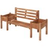 Outsunny Gartenbank braun Polypropylen B/H/L: ca. 59x184x95 cm Outsunny Gartenbank braun Polypropylen B/H/L: ca. 59x184x95 cm – Bild 4